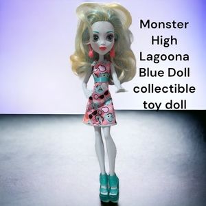 Monster High Lagoona Blue Doll collectible toy doll blue green coral